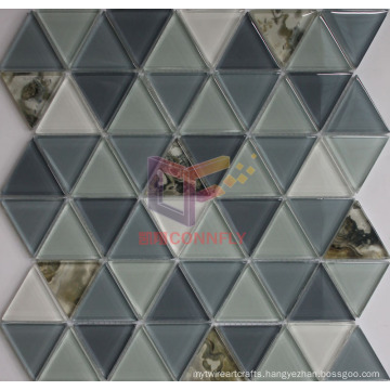 Bathroom Used Modern Design Crystal Mosaic Tile (CFC648)